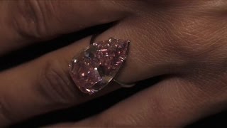 Unique pink diamond expected to fetch up to 38m at auction [upl. by Llednahc]