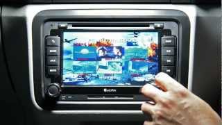 Custron T1070VW1 Skoda DVD Navigation All in one Review [upl. by Nancie]