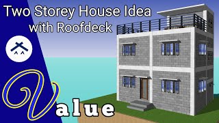 Two Storey House with Roofdeck [upl. by Anad]