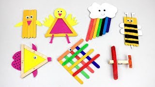 Easy Popsicle Stick Crafts for Kids To Do At Home [upl. by Nonac]