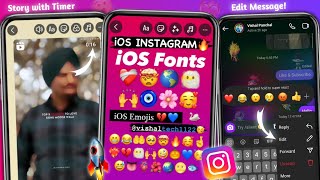 InstaPro v1045 Full Tutorial 🥳 iOS Emojis  iPhone Fonts  Round Edge Story with Timer [upl. by Sherr]