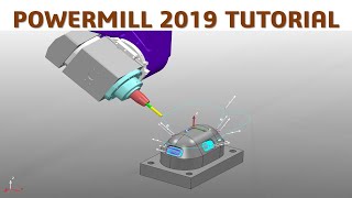 PowerMill 2019 Tutorial 66  Mill 5 Axis Machine Tool Simulation amp Verification NC Program [upl. by Ozneral840]