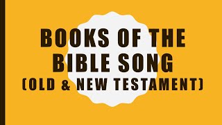 Books of the Bible Karaoke Original Full Song  Old and New Testament [upl. by Glynis]