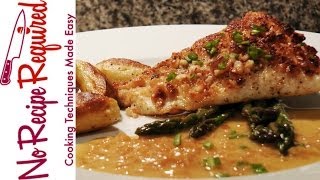 Hawaiian Style Macadamia Crusted Halibut  NoRecipeRequiredcom [upl. by Teodoor761]