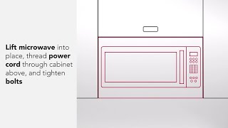 How to Install a KitchenAid® Over the Range Microwave [upl. by Barthold]