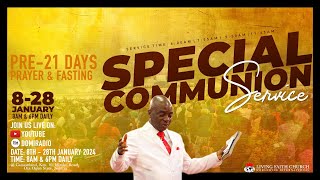 PRE21 DAYS PRAYER AND FASTING COMMUNION SERVICE  7 JANUARY 2024  FAITH TABERNACLE OTA [upl. by Traver800]