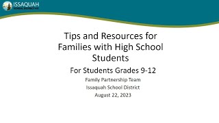 Tips Resources for High School Families New to the US Public School System [upl. by Gurevich]