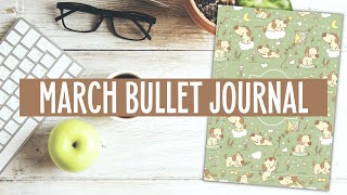 2021 BULLET JOURNAL SETUP  MARCH 2021 PLAN WITH ME  FREE PRINTABLE PLANNER [upl. by Mikel941]