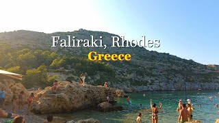 Faliraki Rhodes 🇬🇷 Walking tour 4k One of the most diverse resorts in the world [upl. by Ogait]