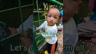 Fayyadh wants fisshhh fayyadh park fish indonesia babycute [upl. by Fischer]