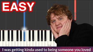 Lewis Capaldi  Someone You Loved EASY Piano Tutorial  LYRICS [upl. by Renny]