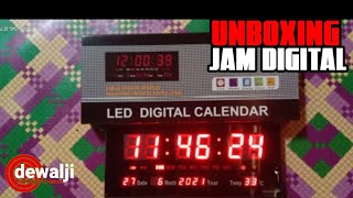 Unboxing❗LED Digital Calendar❗JH3615❗Jam untuk Majlis Maguwoharjo [upl. by Akemat891]