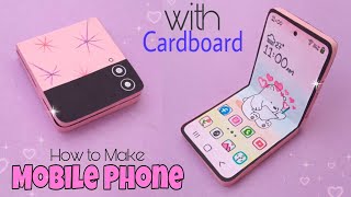 How to make Folding Mobile Phone with cardboard and paper DIY Paper Mobile Phone DIY Paper Craft [upl. by Avilo497]