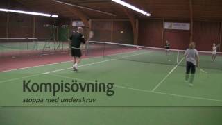 TENNIS Teknikinlärning grund  stoppboll [upl. by Lori785]