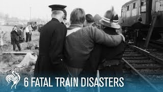 6 Fatal Train Disasters  British Pathé [upl. by Idna948]