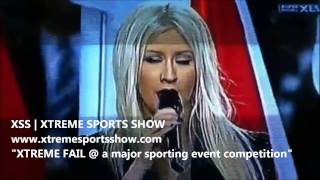 Christina AguileraquotNot soquot Super Bowl Performance of National Anthem at SBXLV FAIL [upl. by Silera]