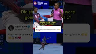 Simone Biles is a Swiftie🤩⭐✨ [upl. by Sliwa]