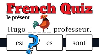 French Verb ‘ETRE’ Quiz  French Conjugation Quiz for Beginners [upl. by Nivek]