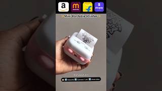 🖨️ Mini Portable Printer • meeshofinds • 34m views [upl. by Toolis]