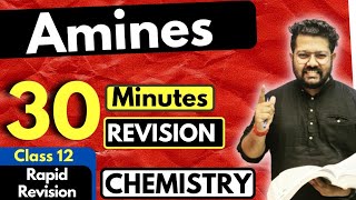 Amines Class 12  Chemistry  Full Revision in 30 Minutes  JEE  NEET  BOARDS [upl. by Hanfurd]