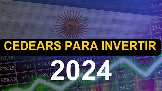 3 CEDEARS PARA INVERTIR EN ARGENTINA EN 2024🔥🔥 [upl. by Edmonds]