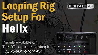 Line 6 Helix Looping Setup With RC 600 [upl. by Lalittah]