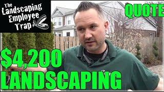 4200 Property Walk with Details  How Much to Charge For Landscaping Pricing [upl. by Aidile]