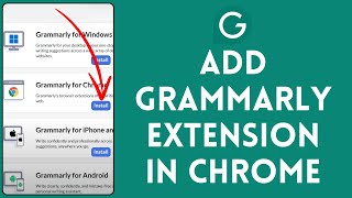 How to Add Grammarly Extension in Chrome 2024  Grammarly AI Tutorial [upl. by Roach]