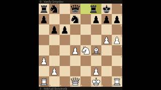 1954 Moscow R2 Botvinnik Smyslov E45 Nimzo Indian Normal Variation Bronstein Byrne Variation [upl. by Ahiel]