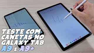 TESTE com CANETA S PEN e CAPACITIVA no GALAXY TAB A9 e A9 [upl. by Moise279]