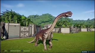 Camarasaurus Skins and Stats  Jurassic World Evolution [upl. by Asinla]