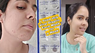 I Tried Most Viral amp Effective Disprin Acne Face Mask  Treatment of acne with DISPRIN [upl. by Ecirtac]