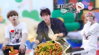 Jin cooking show 🥘 CuteLife [upl. by Grim431]