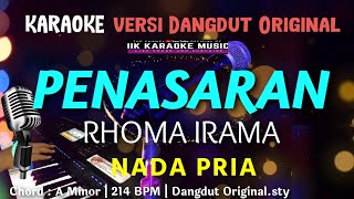 PENASARAN  KARAOKE DANGDUT  NADA PRIA  RHOMA IRAMA [upl. by Eiggem951]