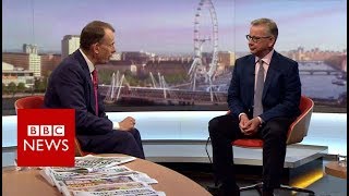 Michael Goves quickfire answers on Andrew Marr Show  BBC News [upl. by Sueddaht229]