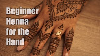 Simple Henna Design for Beginners [upl. by Elleval]