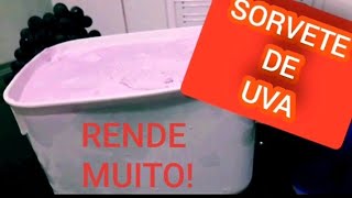 COMO FAZER SORVETE de MASSA COM LIGA NEUTRA E Emulsificante  Sorvete caseiro sabor uva [upl. by Con632]