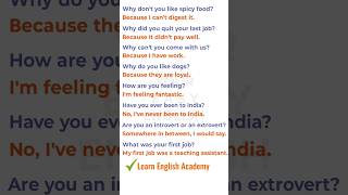 Why do you like dogsenglishquestionsanswers learnenglishonline short englishanswer english [upl. by Revlys]