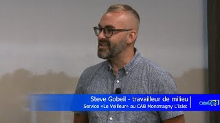 Entrevue  Steve Gobeil travailleur de milieu au CAB MontmagnyLIslet  19 septembre 2024 [upl. by Herodias458]