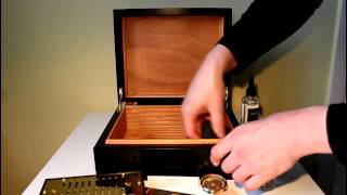 Quick guide how to prepare Adorini Deluxe Cigar Humidor [upl. by Benjie525]