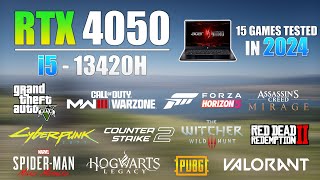 Acer Nitro V  i5 13th Gen 13420H RTX 4050  15 Games Tested in 2024 [upl. by Odnama]