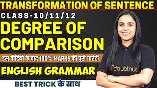 Degrees of Comparison in English Grammar सीखों बिलकुल Basics से  Transformation By Bhumika Maam [upl. by Nicolle246]