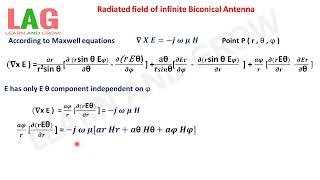 Radiated field of infinite Biconical Antenna Hindi  Antenna [upl. by Lucho]