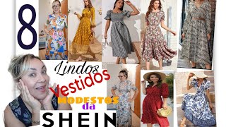 VESTIDOS da SHEIN  8 VESTIDOS MODESTOS que comprei na Shein e amei SHEINOFFICIAL [upl. by Alimhaj365]