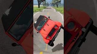 car vs Giant Pothole Car Crash Test BeamNg beamngdrive beamngdrivecrashes [upl. by Vaios]