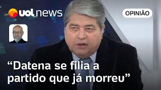 Datena se filia ao PSDB para ajudar a segurar caixão do partido que não vai ressuscitar diz Josias [upl. by Viguerie]