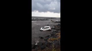 Floods Sweep Cars Out To Sea [upl. by Morrell]