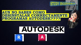 DESINSTALAR CORRECTAMENTE PROGRAMAS AUTODESK 👍👍👍 [upl. by Gnort]