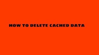 How to Delete Cached data amp App Data [upl. by Wyon]