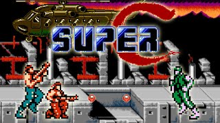 Super C Super Contra NES  Thunder Landing Area 1 [upl. by Adnema]